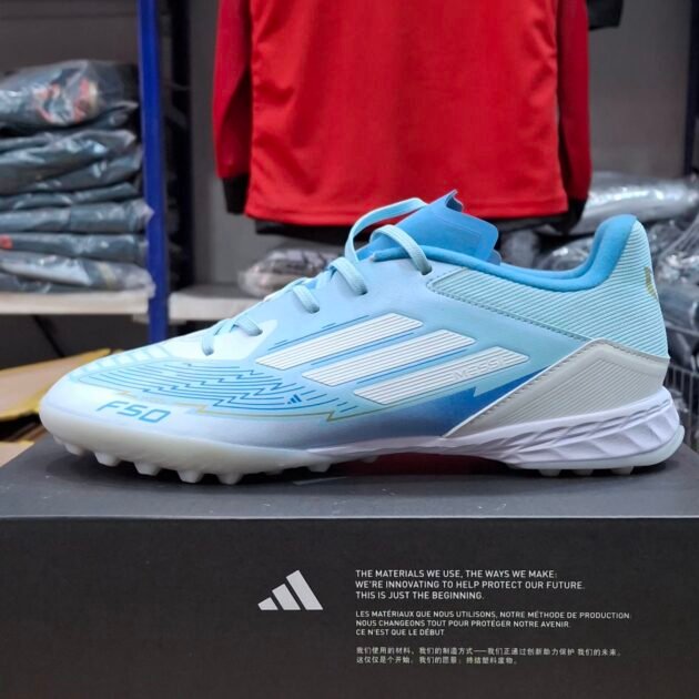 Adidas f50 tout terrain messi edition blanc